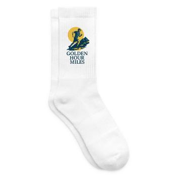 Golden Hour Miles Trail Runner - Tennis socks - white - Right