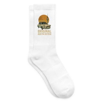 Original de l’Est – GDR Trabi design culte avec Fe - Chaussettes de tennis - blanc - Droite