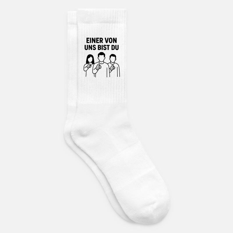 Einer_von_uns_bist_du - Tennissocken - Weiß