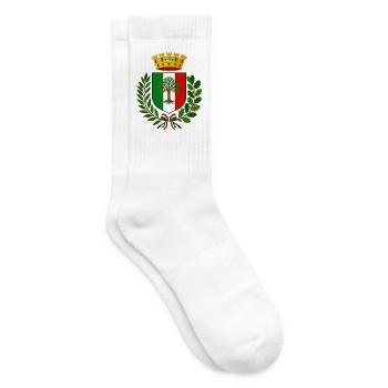 Italien Italy Italia Wappen Logo  - Tennissocken - Weiß - Rechts