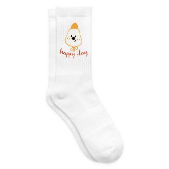 Happy Day Adorable Dog - Tennis socks - white - Right