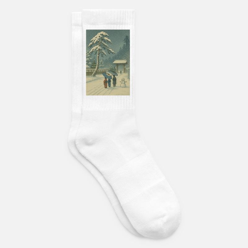 Weihnachtszeit - Tennissocken - Weiß