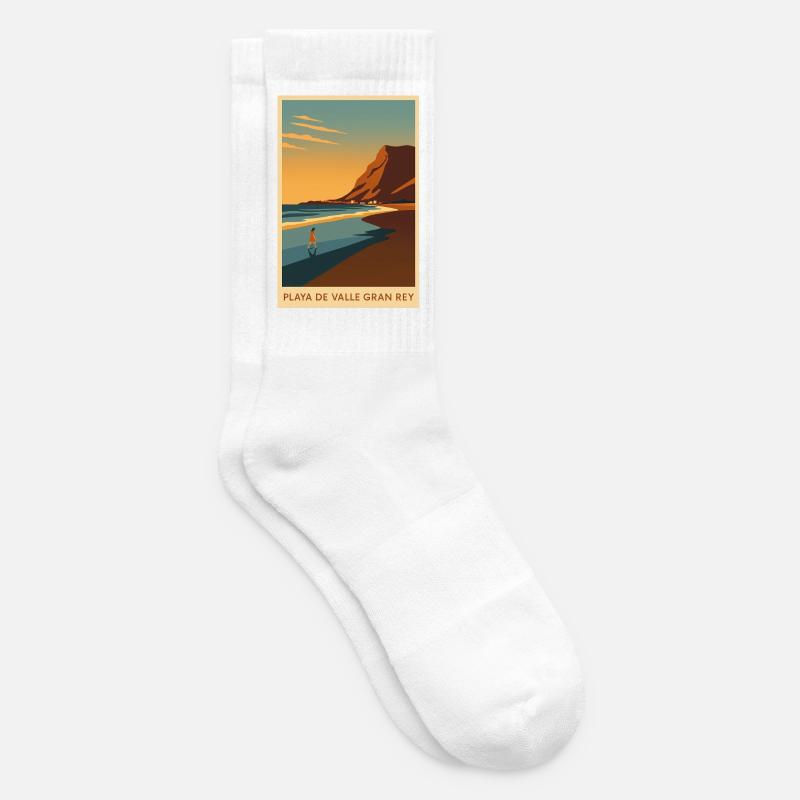 Valle Gran Rey auf La Gomera - Tennissocken - Weiß