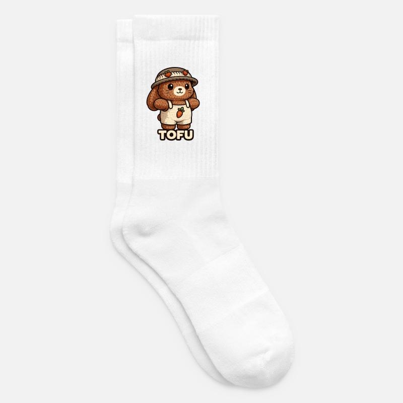 Tofu skull drains rabbit - Tennis socks - white