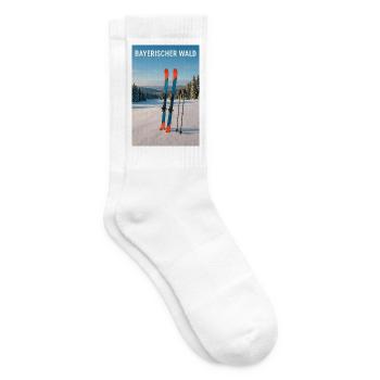 Bavarian Forest Skiing Experience - Tennis socks - white - Right