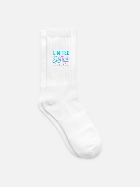 Limitierte Edition Neon Glanz - Tennissocken - Weiß