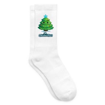 Sapin de Noël câlin avec étoile - Chaussettes de tennis - blanc - Droite