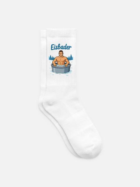 Eisbader Muskelmann im Eisbad - Tennis socks - white