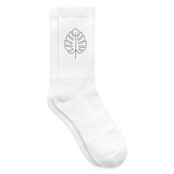 Monstera Merch Plantlover - Chaussettes de tennis - blanc - Droite