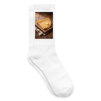 Knusprige Crepes mit Butter - Tennissocken - Weiß - Rechts