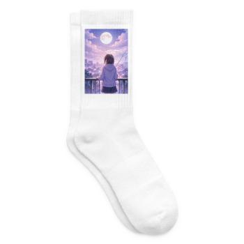 Luna Urban Im Regen - Tennissocken - Weiß - Rechts