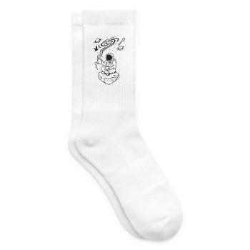 Cosmic Coffee Ritual monochrome - Tennissocken - Weiß - Rechts