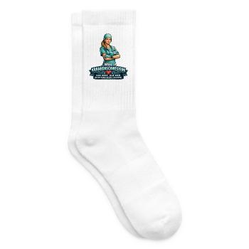 Conception du côté du cœur infirmier - Chaussettes de tennis - blanc - Droite