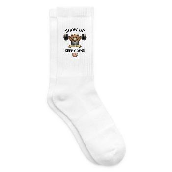 Keep Going - Tennissocken - Weiß - Rechts