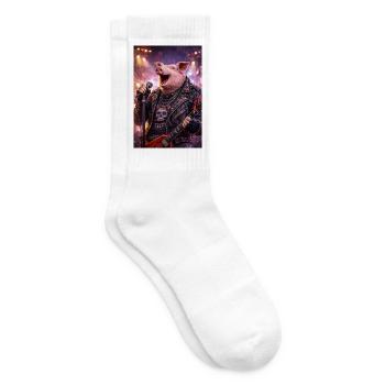 RockyZoo45 - Tennis socks - white - Right