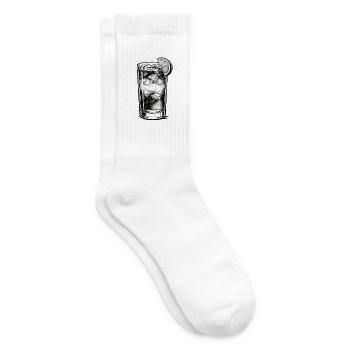 Dunkel und Stürmisch - Tennissocken - Weiß - Rechts