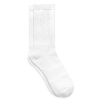 Jaulender Wolf im Vintage Stil - Tennissocken - Weiß - Rechts