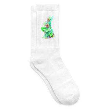 Hase Herz Niedlich - Tennissocken - Weiß - Rechts