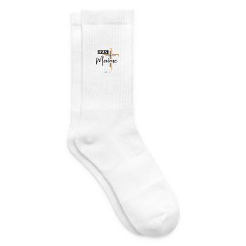 Croix Orange et Maine Jésus - Chaussettes de tennis - blanc - Droite