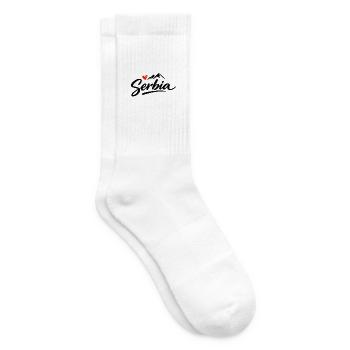 Souvenir de design de voyage en Serbie : vacances dans les Balkans - Chaussettes de tennis - blanc - Droite