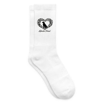Labrador Retriever Hund Pfote Wald Berge - Tennissocken - Weiß - Rechts