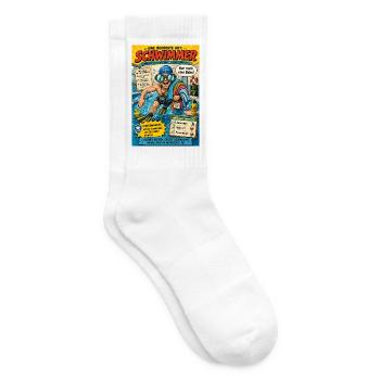Der Schwimmer – nur noch eine Bahn - Tennissocken - Weiß - Rechts