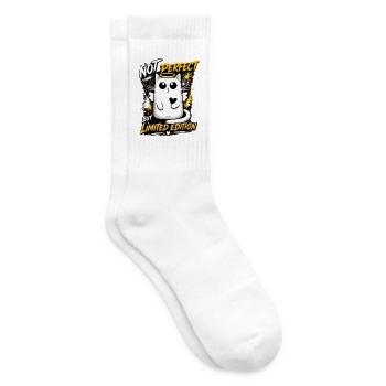 Nicht Perfekt – Limitierte Katzenedition - Tennissocken - Weiß - Rechts