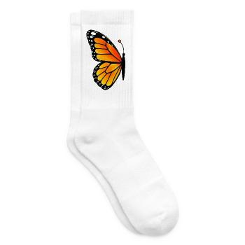 Matching butterfly - left wing  - Tennissocken - Weiß - Rechts