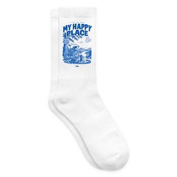 My Happy Place Trail - Tennis socks - white - Right