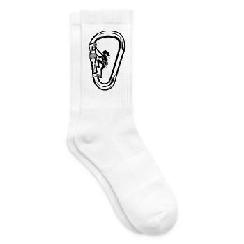 Climbing Carabiner Girls Women - Tennis socks - white - Right
