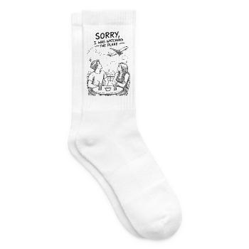 Date mit Aviatiker- Aviation over everything - Tennissocken - Weiß - Rechts