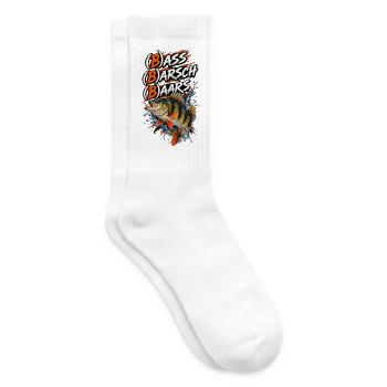 Barsch Angeln - Tennissocken - Weiß - Rechts