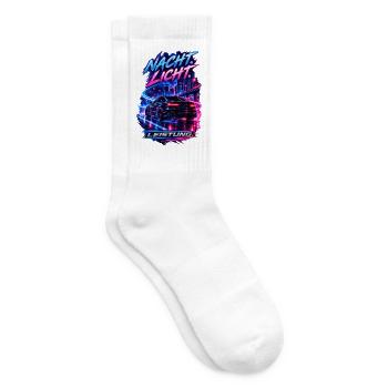 Nacht. Licht. Leistung. - Tennissocken - Weiß - Rechts