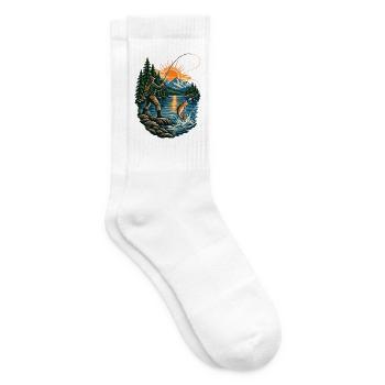 Angler - Tennissocken - Weiß - Rechts