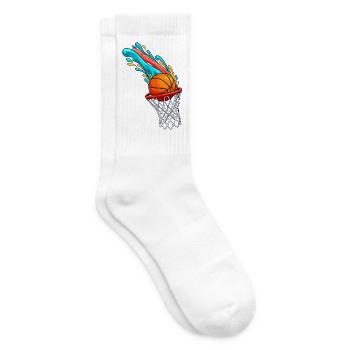 Basketball-Splashshot - Tennissocken - Weiß - Rechts