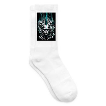Simulation der Konformität Bot Armee - Tennissocken - Weiß - Rechts