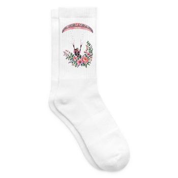 Blumenflug Paragliding Mädchen - Tennissocken - Weiß - Rechts