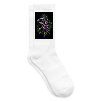 Landschaft über Landkarte - Tennissocken - Weiß - Rechts