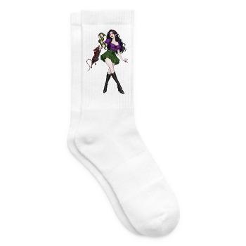 Vampir und Schlange - Tennissocken - Weiß - Rechts