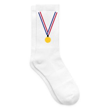 Gold Medal - France - Tennis socks - white - Right