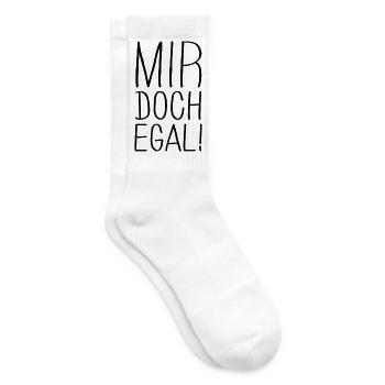 mir doch egal - Tennissocken - Weiß - Rechts