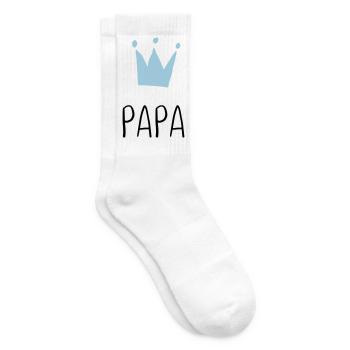 Papa Krone - Meilleur Papa - Chaussettes de tennis - blanc - Droite