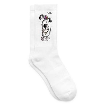 Drôle Chien - Chiens - Chaussettes de tennis - blanc - Droite