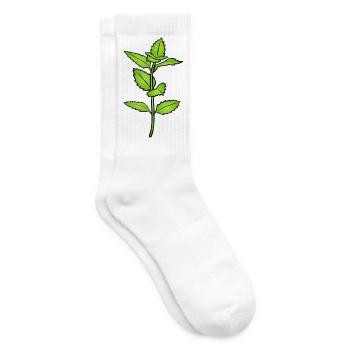 Kräuter - Tennissocken - Weiß - Rechts
