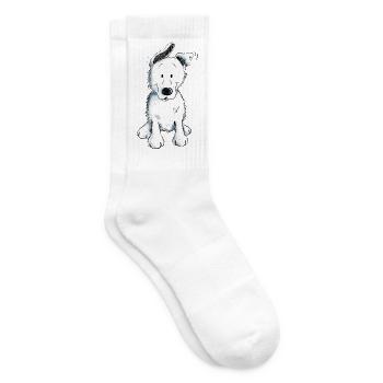 Weißer Schäferhund | Schweizer Schäferhund - Tennissocken - Weiß - Rechts
