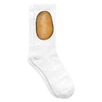 Kartoffel Gemüse Kartoffeln Speise Nahrung Bio - Tennissocken - Weiß - Rechts