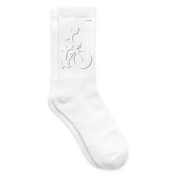 Radfahrer - Tennissocken - Weiß - Rechts