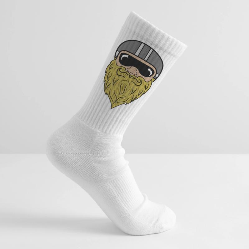 Bart Ziegenbart Bartfrisur Schnurrbart Bartträger Tennissocken