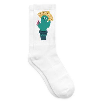 Mexican cactus - Tennis socks - white - Right
