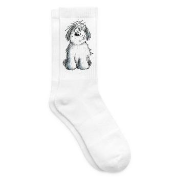 Sweet Bobtail I Bobtails I Old English Sheepdog - Tennis socks - white - Right